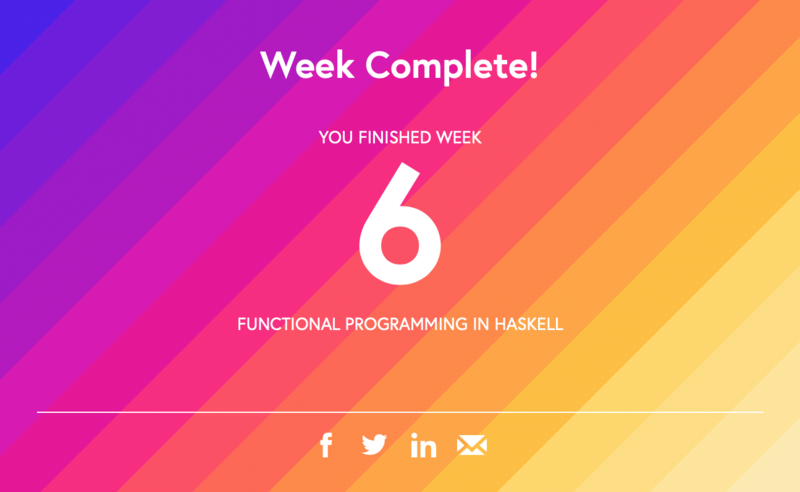 Haskell, Certificate